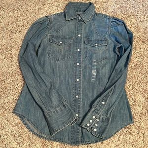 Lauren Ralph Lauren- Women’s Denim Button Down- Size XXS
